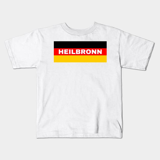 Heilbronn City in German Flag Kids T-Shirt by aybe7elf